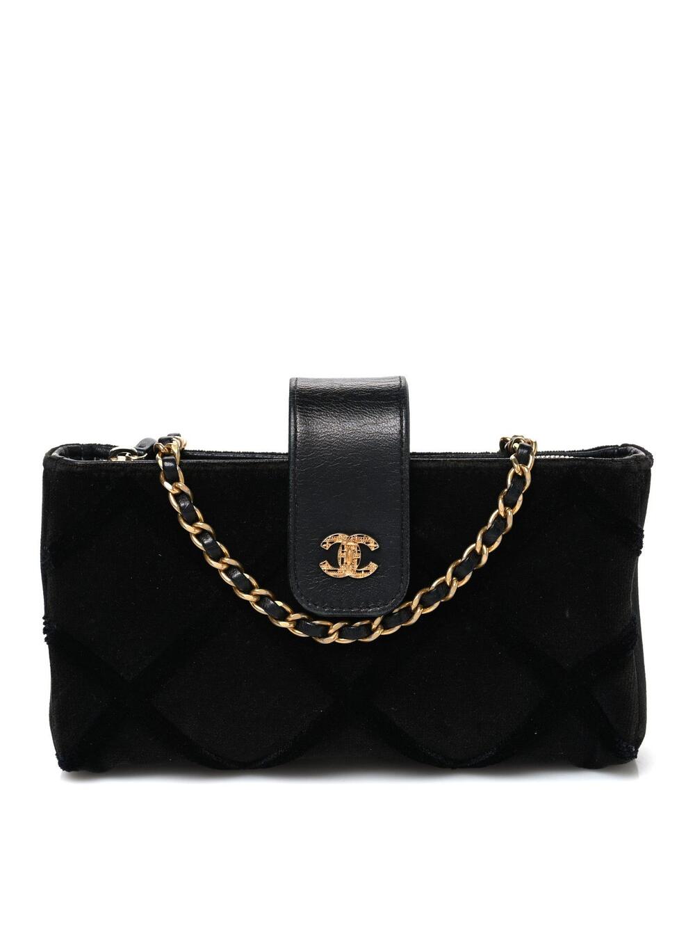Chanel Velvet Quilted Small Clutch With #342782C10B